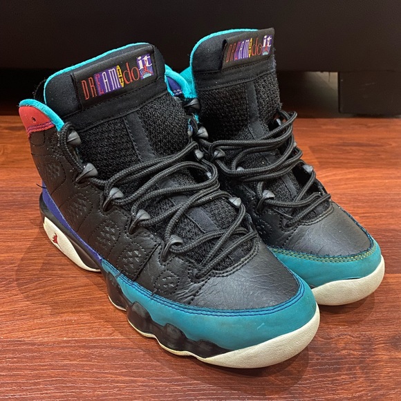 Nike Air Jordan 9 Retro Size 6Y Dream it Do It Black Red 302359-065 - Picture 4 of 9